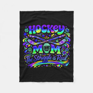 Hockey Mum The Struggle Is Real Ice Sports Team Fleece Blanket