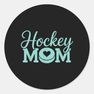 Hockey Mum Women Ice Hockey Player Ice Hockey 1 Classic Round Sticker