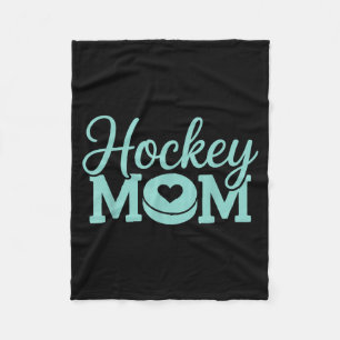 Hockey Mum Women Ice Hockey Player Ice Hockey 1 Fleece Blanket