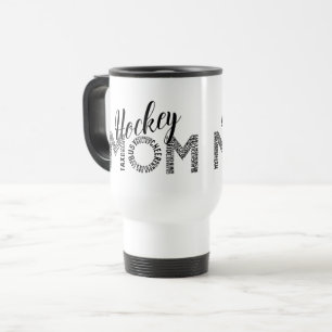 Hockey Mum Word Art Travel Mug