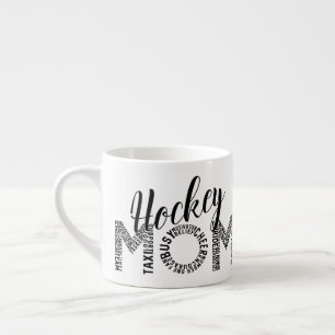 Hockey Mum Wordle Espresso Cup