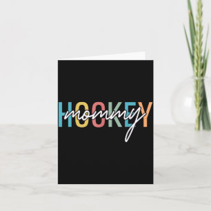 Hockey Mummy Retro Vintage Hockey Player Lover Card
