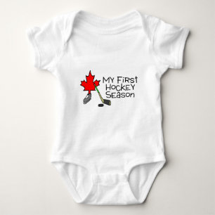 Hockey My First Hockey Season (Canada) Baby Bodysuit