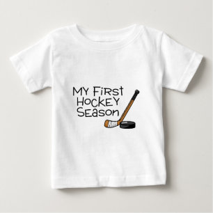 Hockey My First Hockey Season (Stick and Puck) Baby T-Shirt