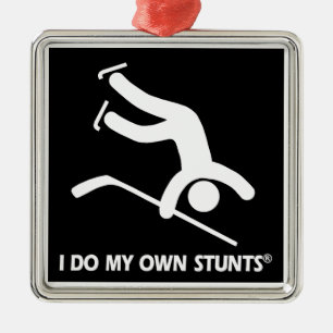 Hockey My Own Stunts Metal Tree Decoration