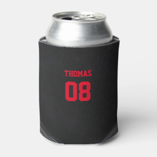 Hockey Name and Number Personalised Can Cooler