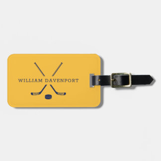 Hockey Name Luggage Bag Tag