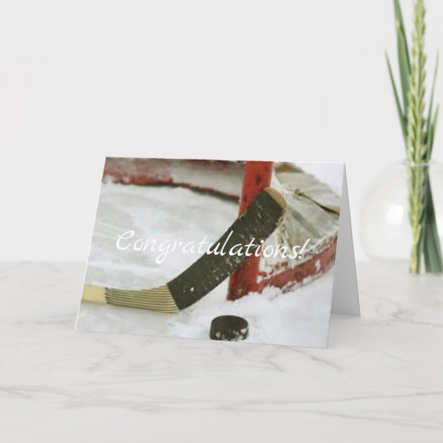 hockey net goal card (Front)