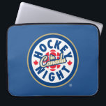 Hockey Night in Canada Logo Laptop Sleeve<br><div class="desc">The present logo used since 1998. Hockey Night in Canada is the branding used for Canadian television presentations of the National Hockey League. While the name has been used for all NHL broadcasts on CBC Television (regardless of the time of day), Hockey Night in Canada is primarily associated with its...</div>