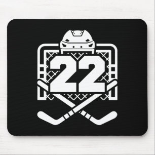 Hockey Number 22 Jersey Funny Hockey Player Game D Mouse Pad