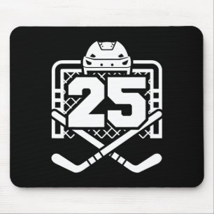 Hockey Number 25 Jersey Funny Hockey Player Game D Mouse Pad