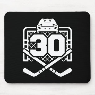 Hockey Number 30 Jersey Funny Hockey Player Game D Mouse Pad