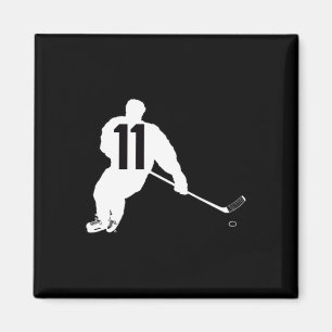 Hockey Number Eleven 11  Magnet