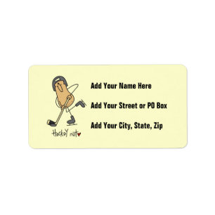 Hockey Nut T-shirts and Gifts Label