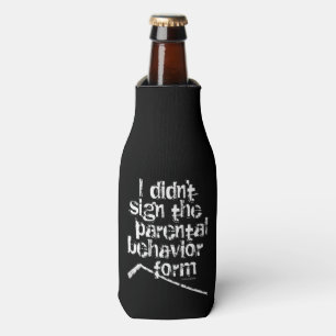 Hockey Parental Behaviour Form Bottle Cooler