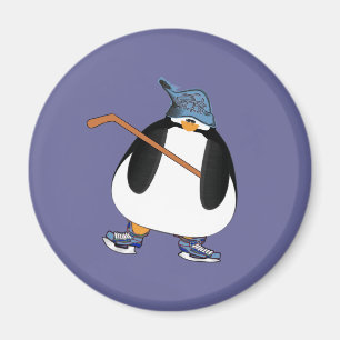 Hockey Penguin Magnet