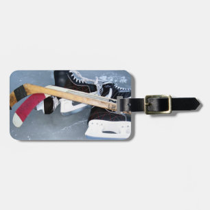 Hockey (personalise) luggage tag