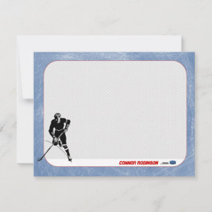 Hockey Personalised Note Cards