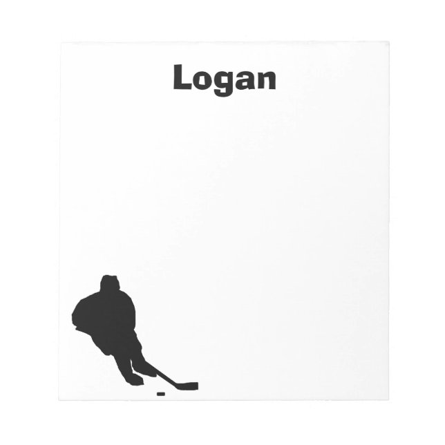 Hockey Personalised Notepad (Front)