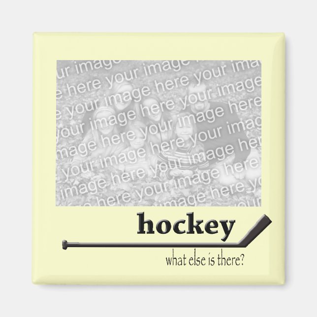 Hockey Photo Magnet (Front)