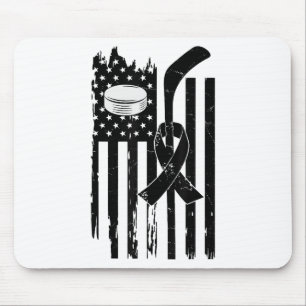 Hockey Pink Ribbon Breast Cancer Awareness Sport L Mouse Pad