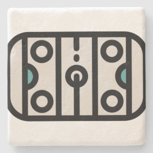 hockey-pitch stone coaster