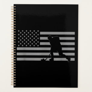 Hockey Player - American Flag Hockey Planner