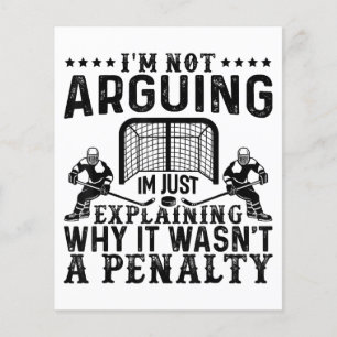 Hockey Player Arguing Gift Funny Hockey