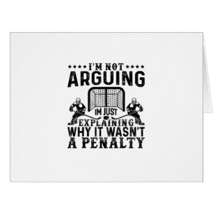 Hockey Player Arguing Gift Funny Hockey