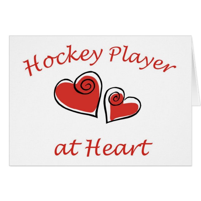 Hockey Player at Heart (Front Horizontal)