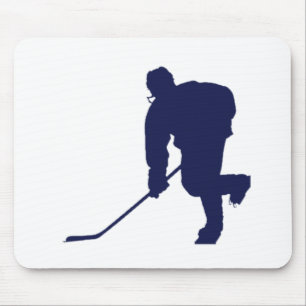 Hockey_Player_Blue Mouse Pad