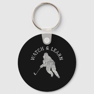 Hockey Player Expertise Bragging  Key Ring
