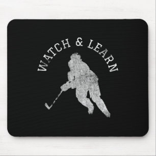 Hockey Player Expertise Bragging Mouse Pad