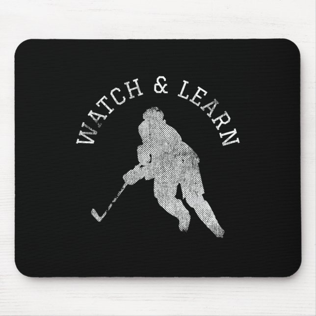 Hockey Player Expertise Bragging  Mouse Pad (Front)