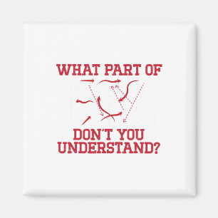 Hockey Player Funny Rink Diagram Youth Ice Hockey  Magnet