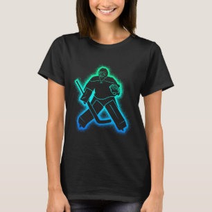 Hockey Player Goalkeeper Men Boys Ice Hockey Goali T-Shirt