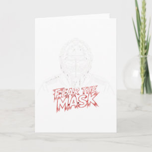 Hockey Player Halloween Penalty Box Hockey Goalkee Card