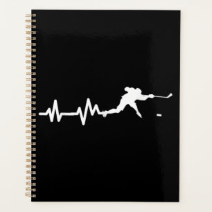 Hockey Player Heartbeat Ice Hockey Planner