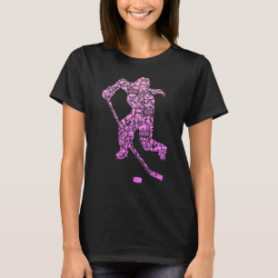 Hockey Player Ice Hockey Youth Girls Women Kids T-Shirt