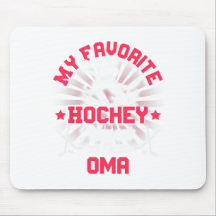 Hockey Player Ice My Favorite Hockey Player Calls  Mouse Pad