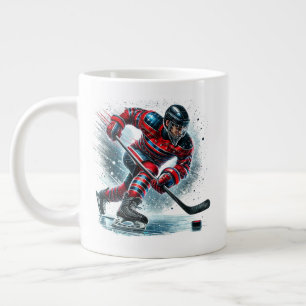 Hockey Player Jumbo  Large Coffee Mug