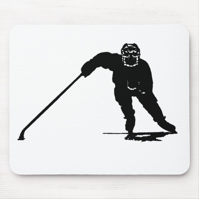 Hockey Player Mouse Pad (Front)