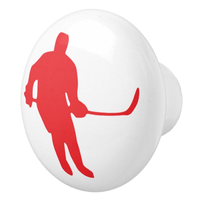 Hockey Player on drawer knob for dressers or other (Right)