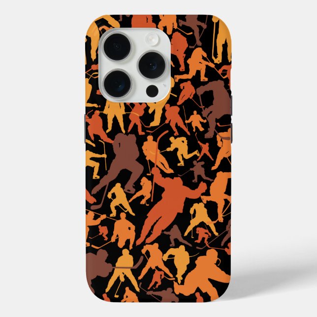 Hockey Player Pattern Case-Mate iPhone Case (Back)