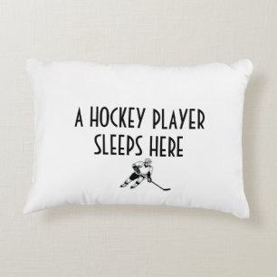 HOCKEY PLAYER PILLOW