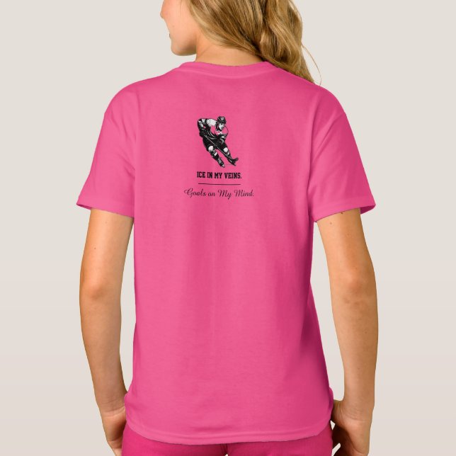 Hockey Player Shirt – Bold & Dynamic Ice Hockey (Back)