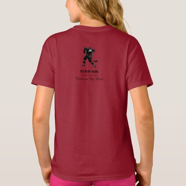 Hockey Player Shirt – Bold & Dynamic Ice Hockey (Back)