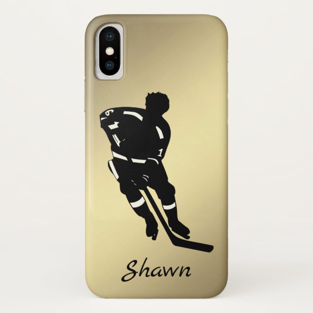 Hockey Player Sport Design Case-Mate iPhone Case (Back)
