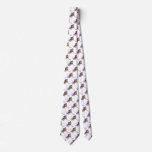 Hockey Player Sport Multicolored Tie