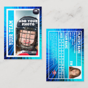 Hockey Player Trading Card Souvenir Blue Rays